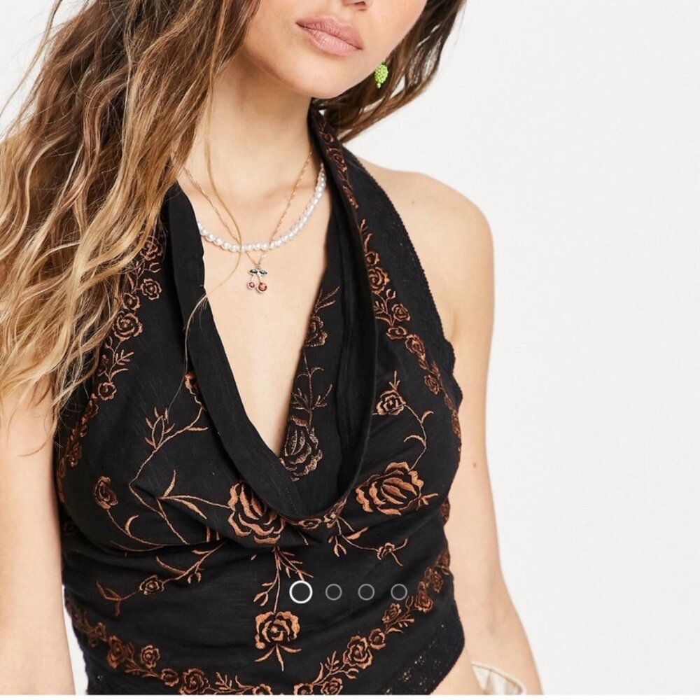 free people flora halter top
